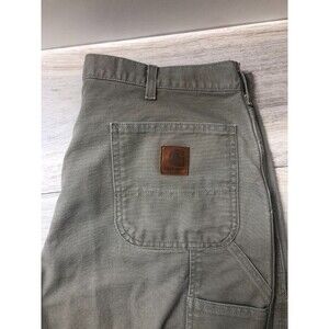Carhartt Men's 40x30 Heavyweight Khaki Cargo 100% Cotton Pants